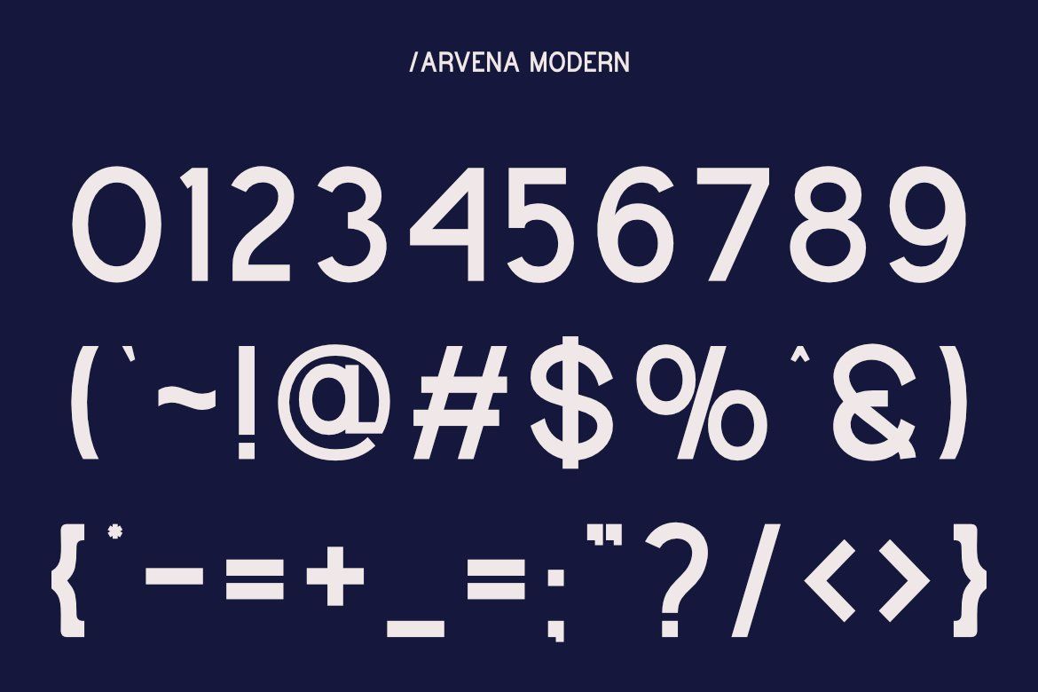 Arvena Modern | Clean Sans Serif Typeface — image 5