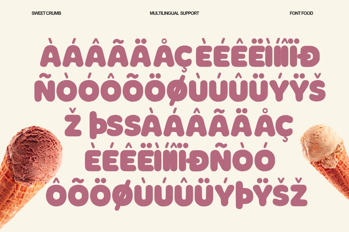Sweet Crumb - Playful Food & Display Bold Font For Fun Bakery, Food & Cute Packaging — image 5