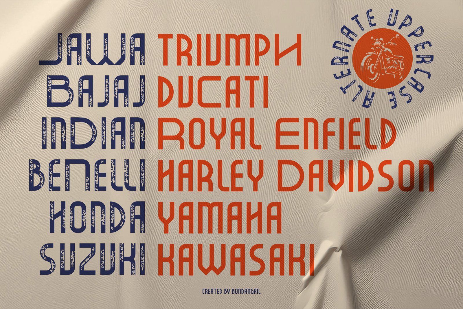 Goracero | Modern Badge Font