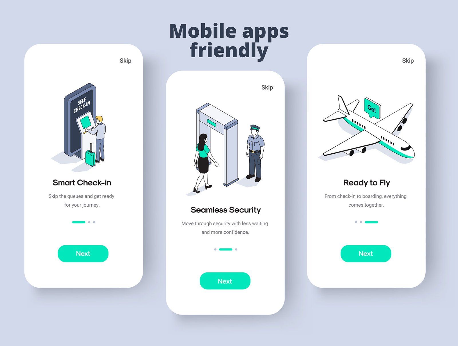 AirportFlow-Isometric Illustration System — image 5