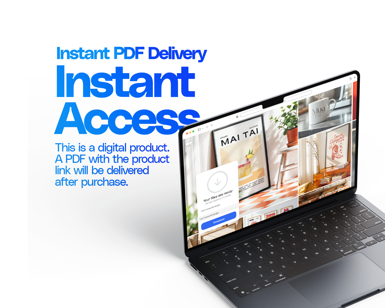 100 Horizontal Wall Frame Mockup Bundle, PSD Poster Mockups