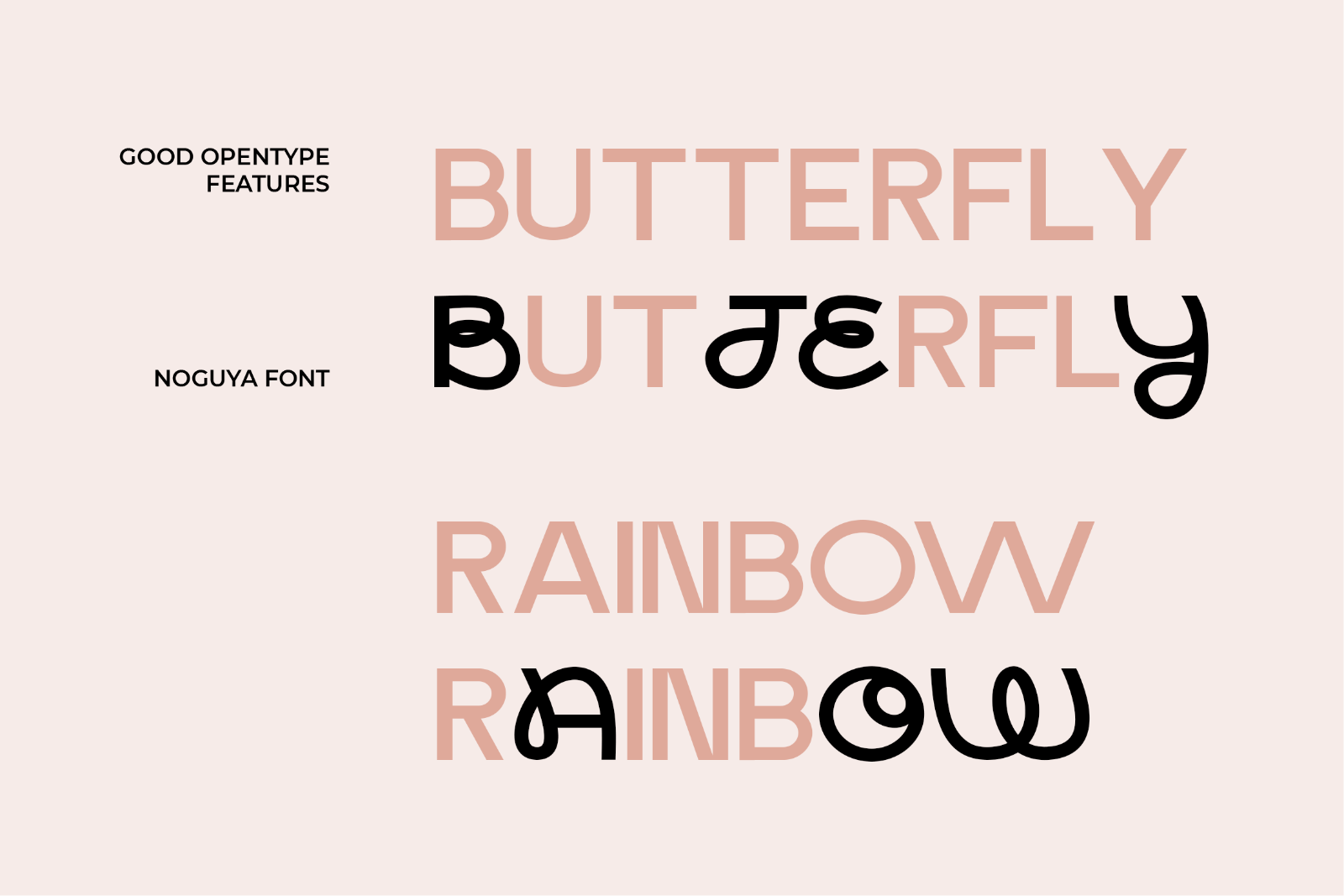 Noguya - Experimental Unique Sans Font — image 5
