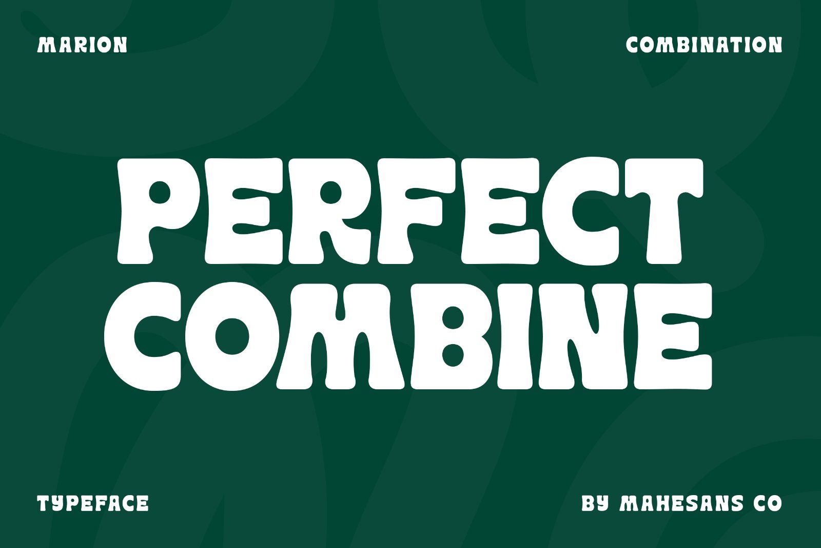 Marion - Display Combination Font