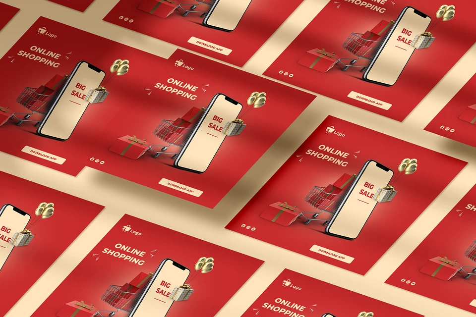 shopping app-social media template-017-22