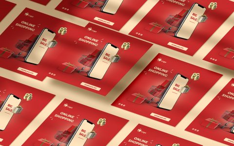 shopping app-social media template-017-22