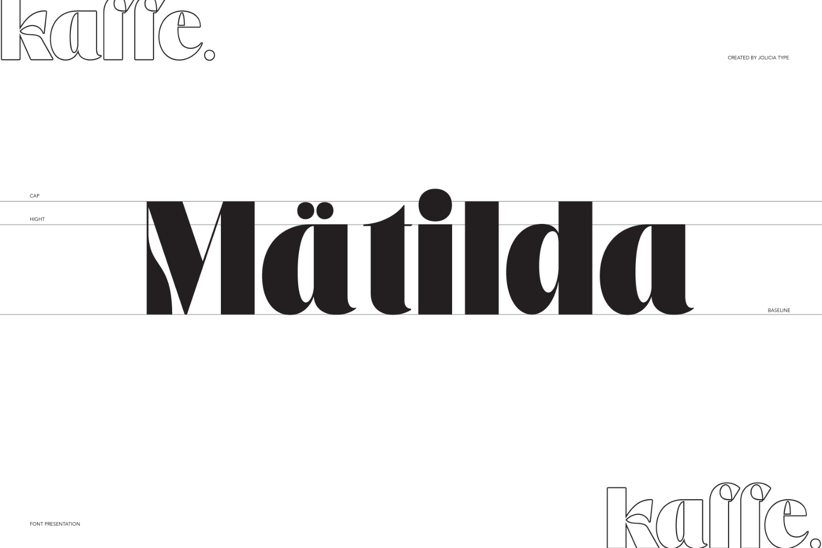 Kaffe | Psychedelic Typeface
