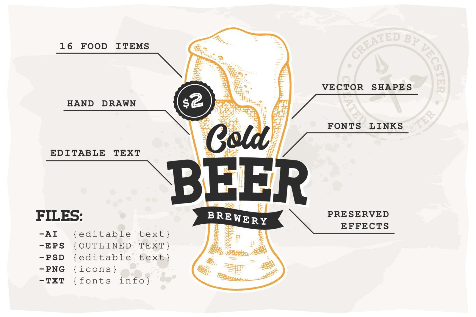 Street Food Retro Emblems