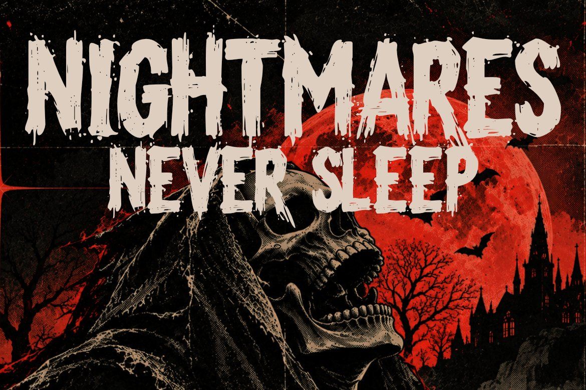 Horror Font DEADGRAVE | Distressed Halloween Typeface — image 6