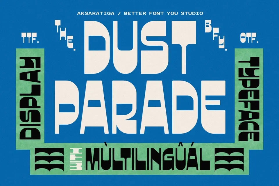 Dust Parade - Retro Display Font