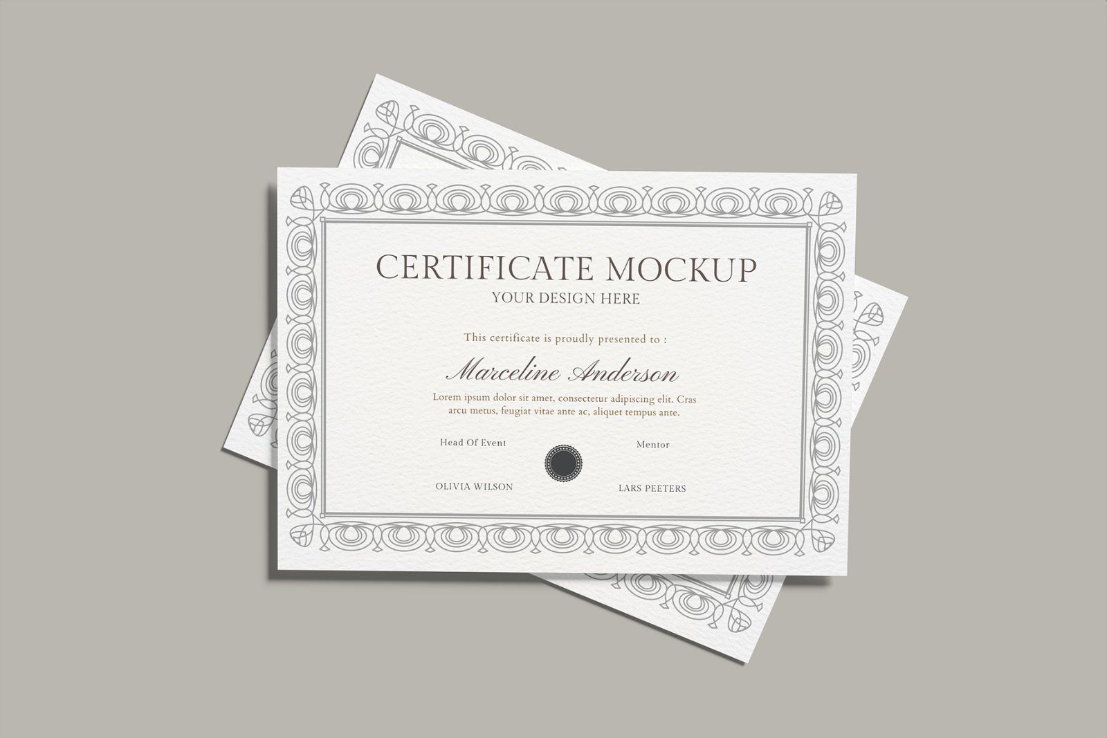 A4 Certificate Mockup — image 7