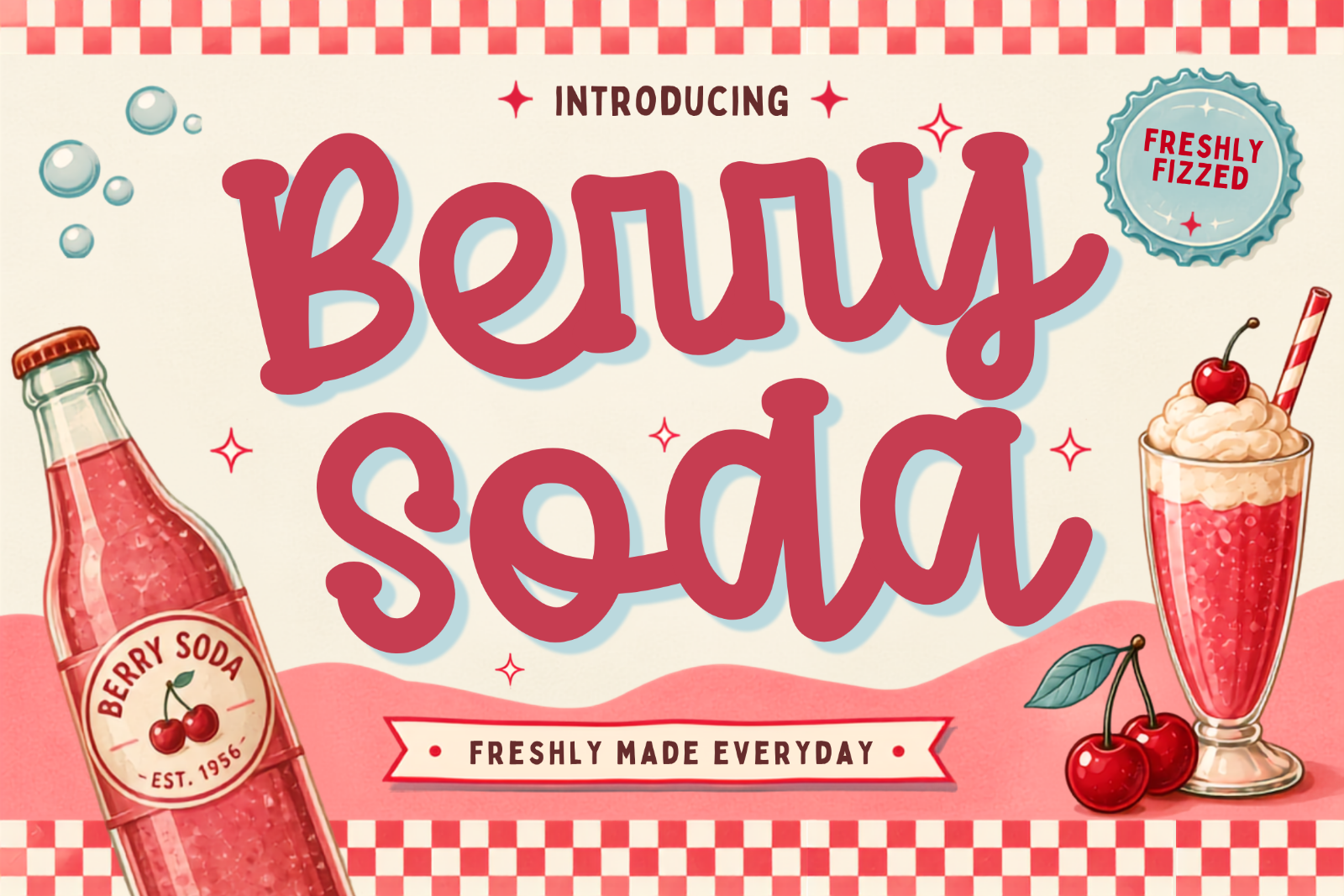 Berry Soda – Retro Script Font — image 6