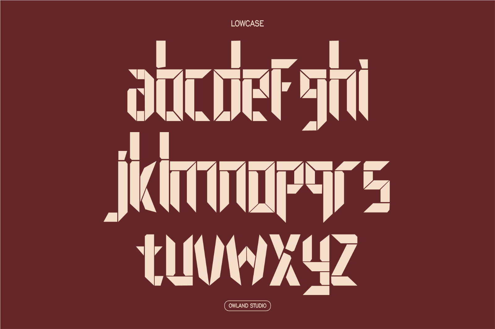 EWAKO MAKASSAR - ARMY, STENCIL, OLD SCHOOL FONT