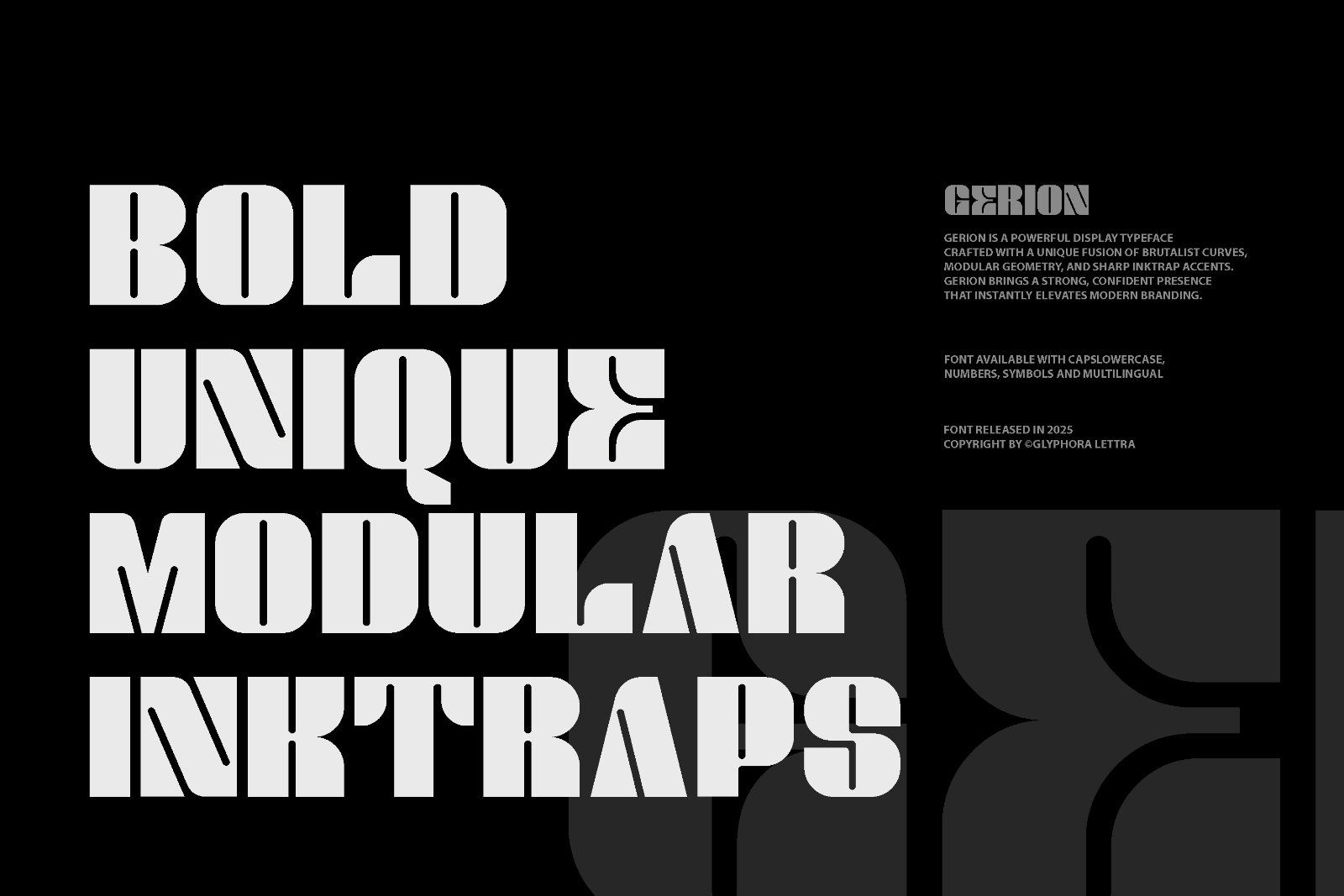 Gerion - Bold Display Sans Serif