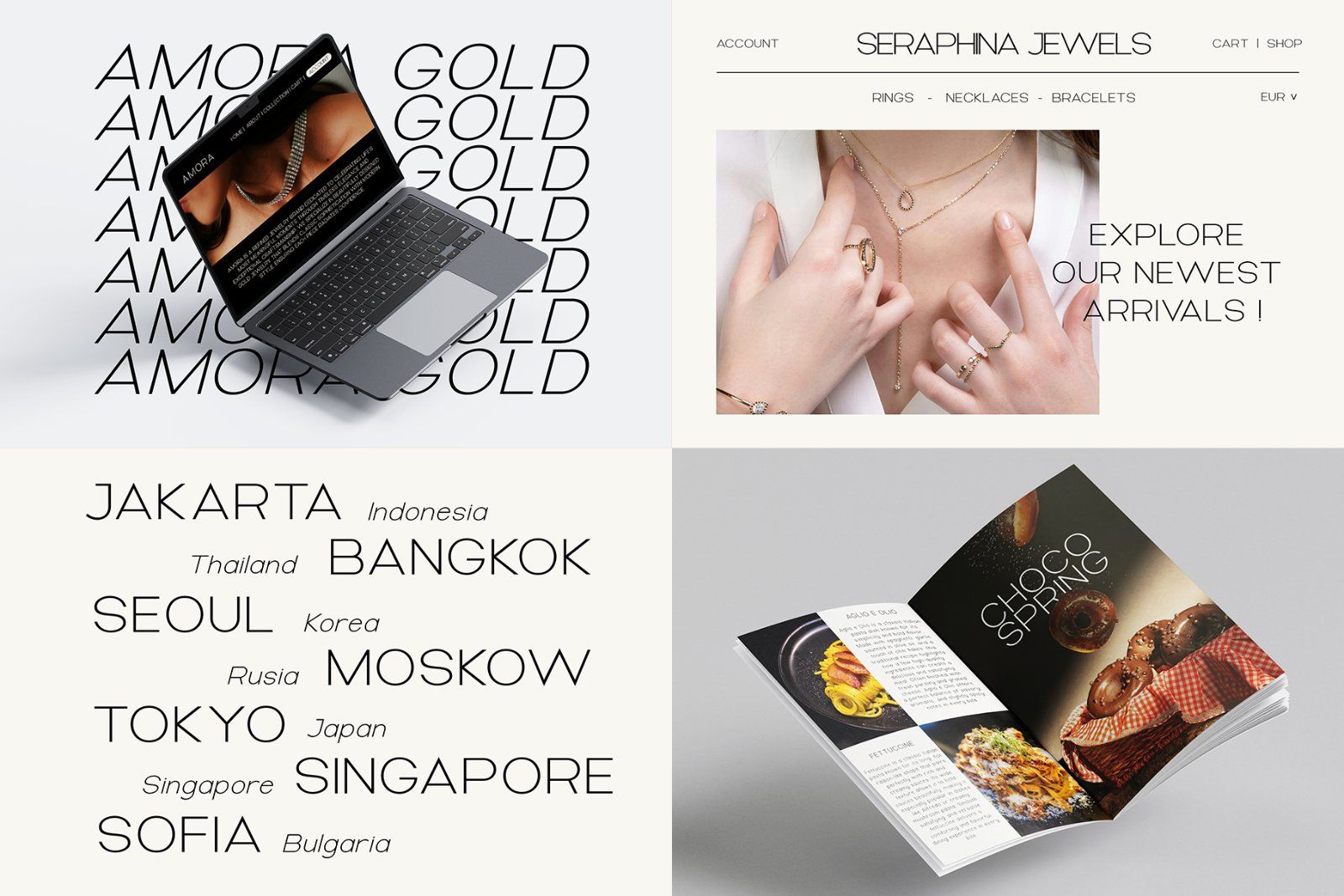 Modern Sans Serif Bundles | Elegant Minimalist Typeface Pack