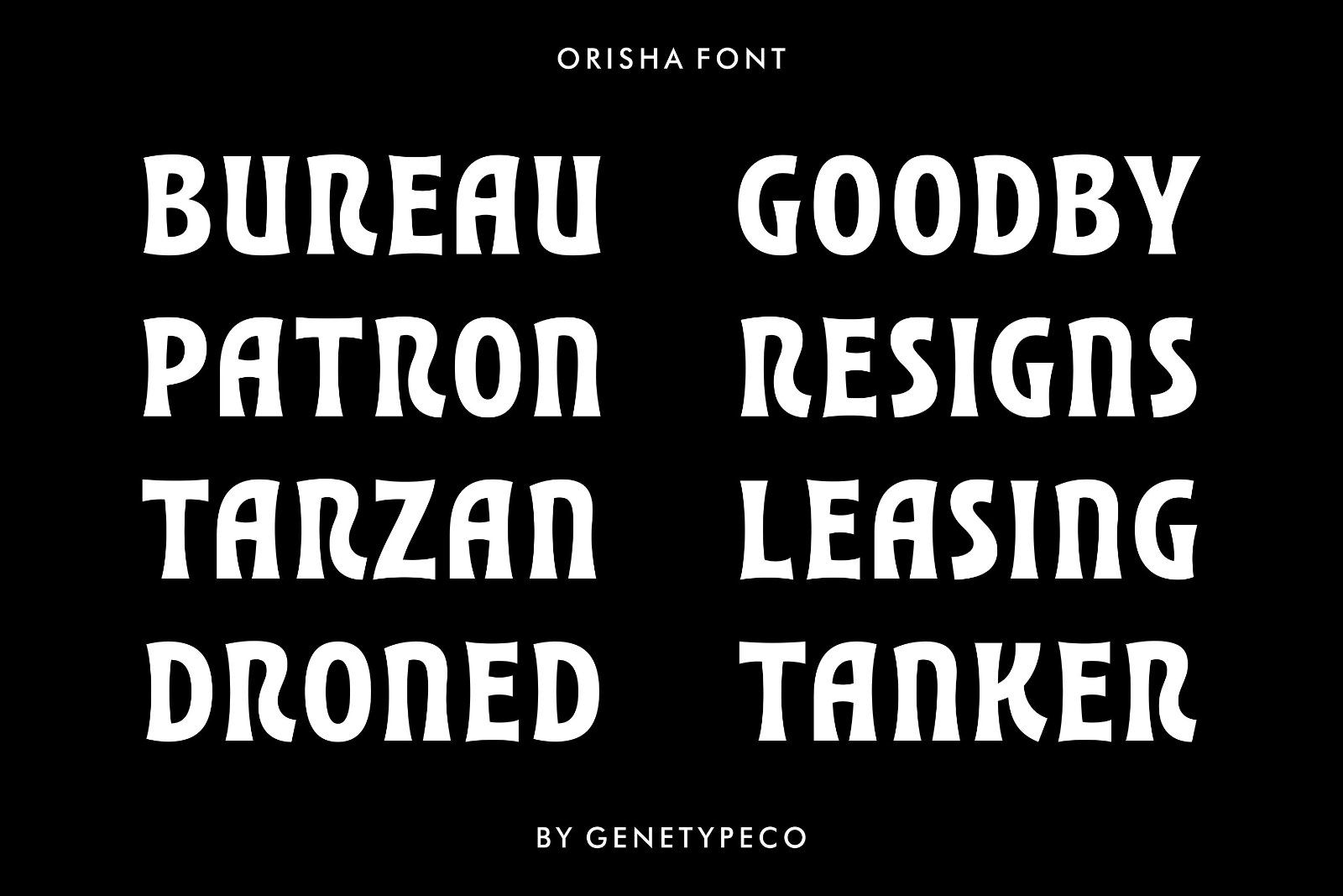 Orisha Display Font