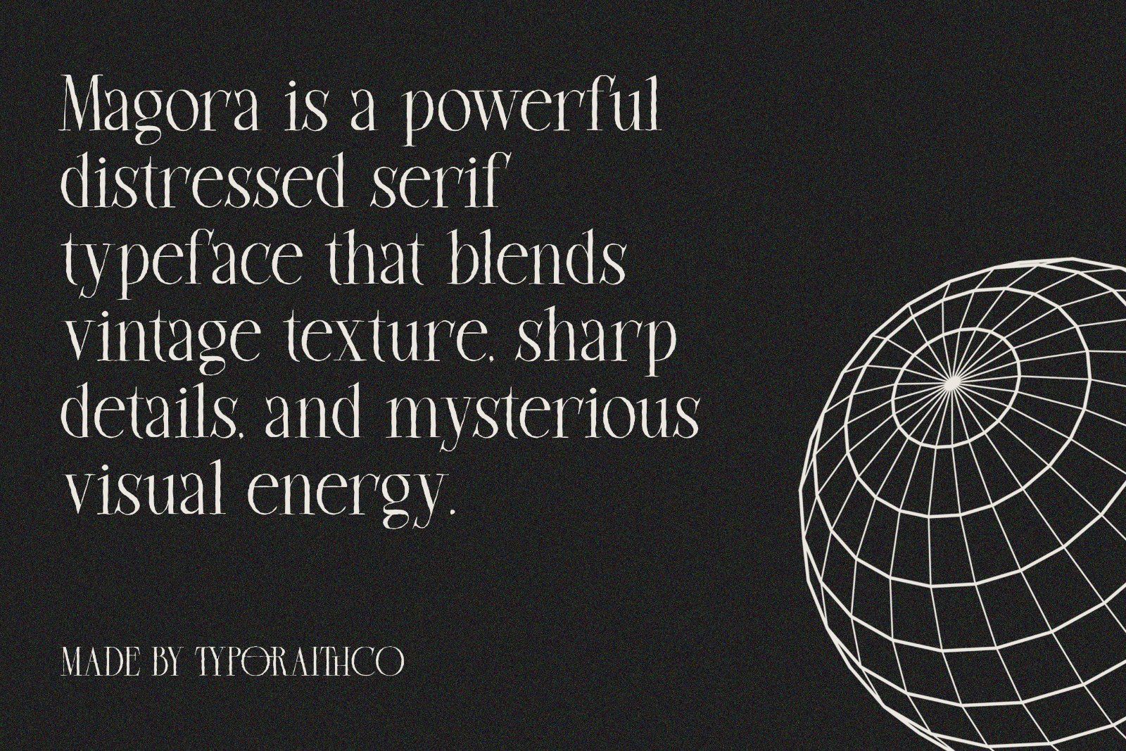 Magora | Modern Distressed Serif