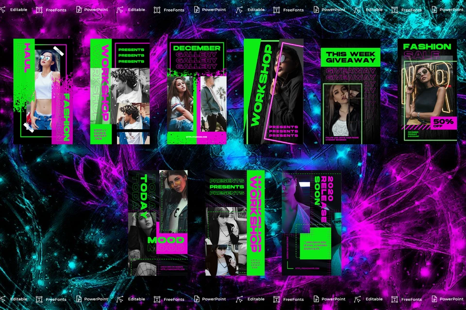BUNDLE INSTAGRAM TEMPLATE PPT