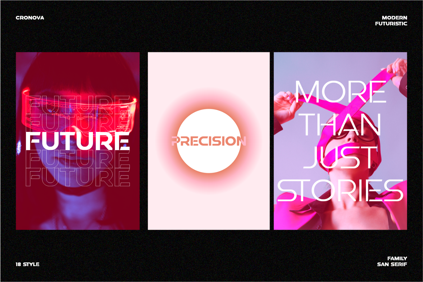 CRONOVA - Futuristic Display Typeface — image 6