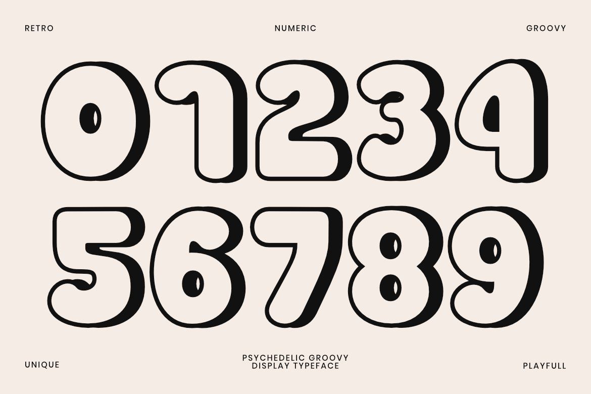 MOLTRIK – Psychedelic Groovy Display Font — image 6