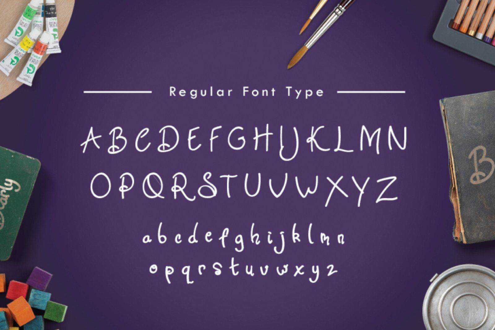 Bearley typeface handwritting font