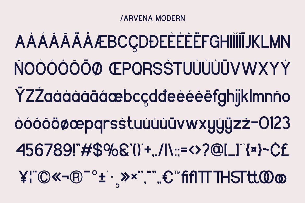 Arvena Modern | Clean Sans Serif Typeface — image 6