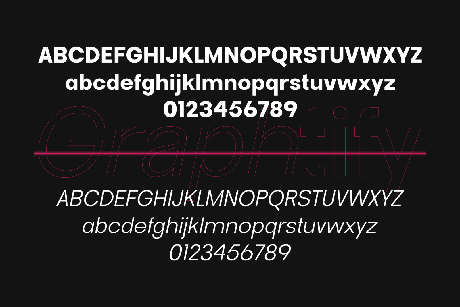 Graphtify - Modern Geometric Sans Serif Font — image 6