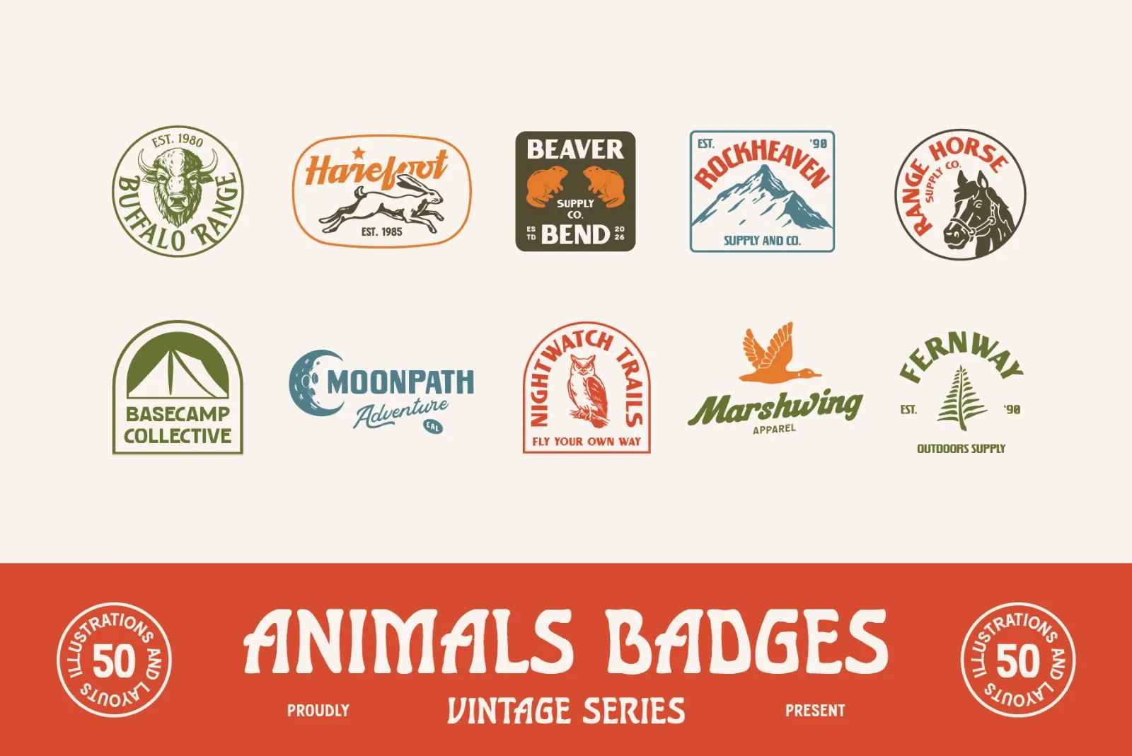 Animal and Outdoor Badges Collection — image 6
