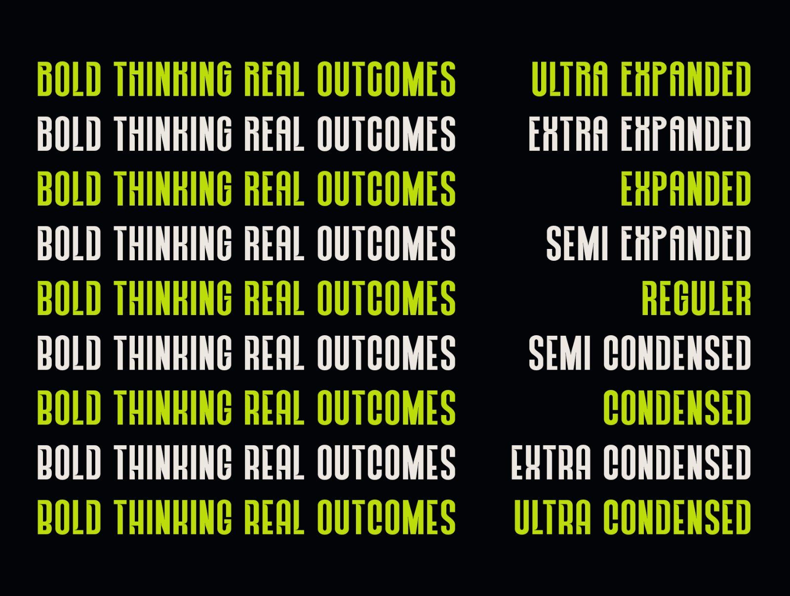 NEXORA - A Modern Condensed Display Font Family — image 6