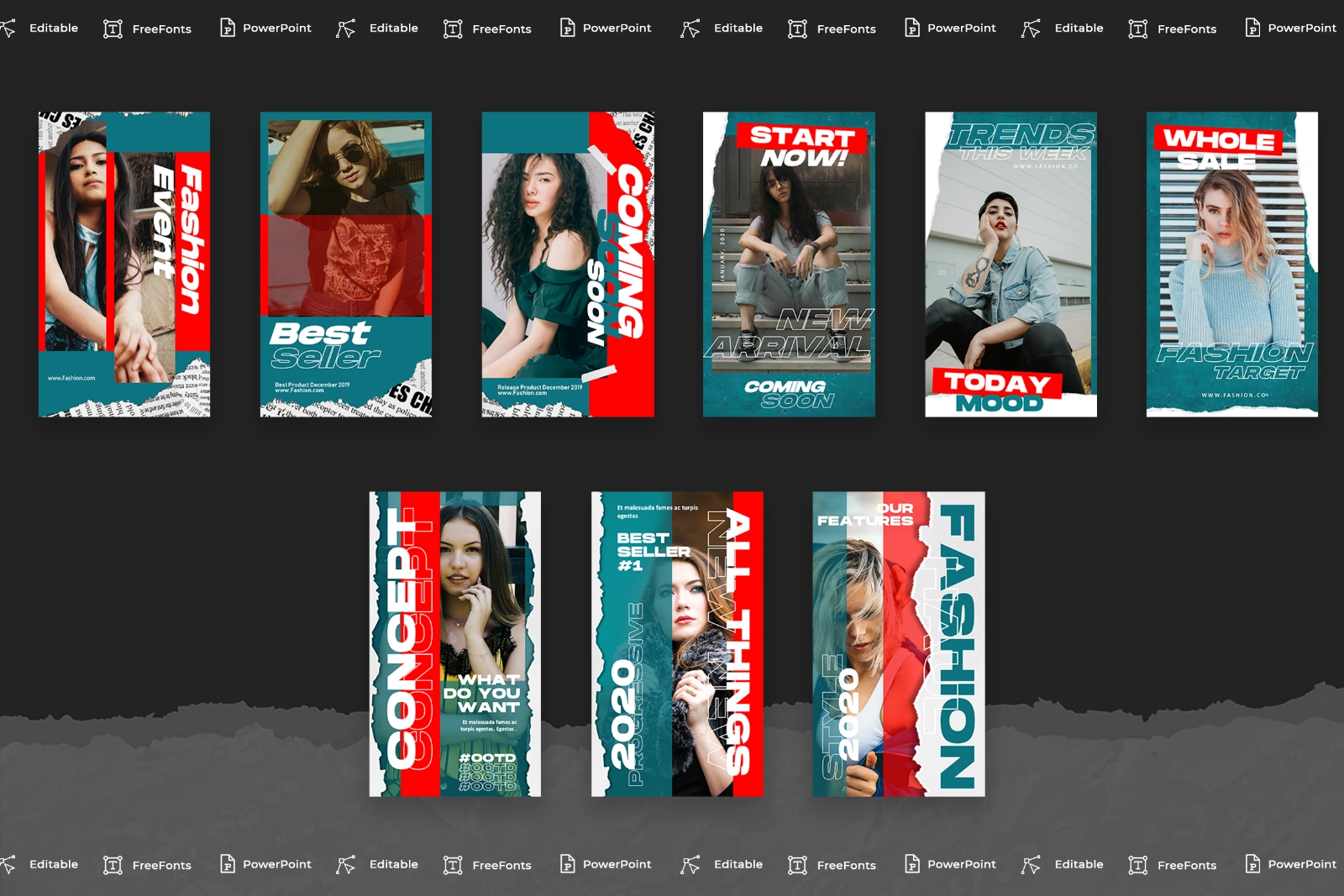 BUNDLE INSTAGRAM TEMPLATE PPT — image 1