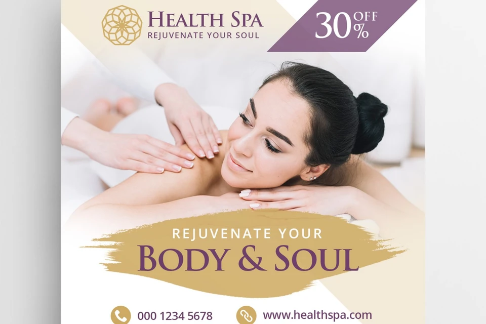 health-spa-post-banner-square-flyer-template