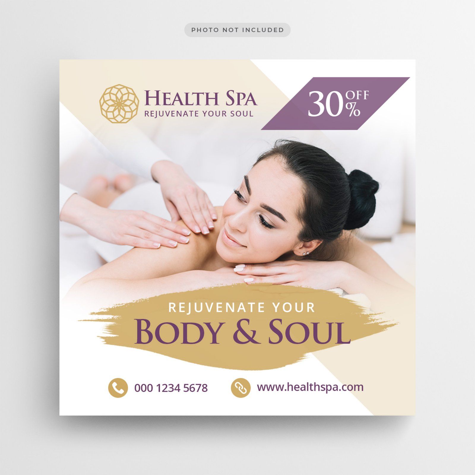 health-spa-post-banner-square-flyer-template — image 1