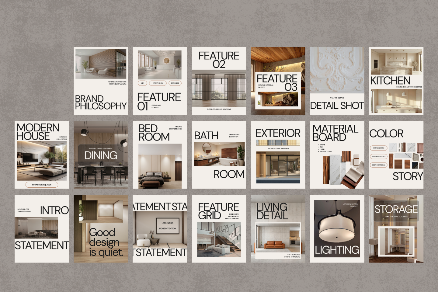 Modern House Interior IG Posts Canva — image 7