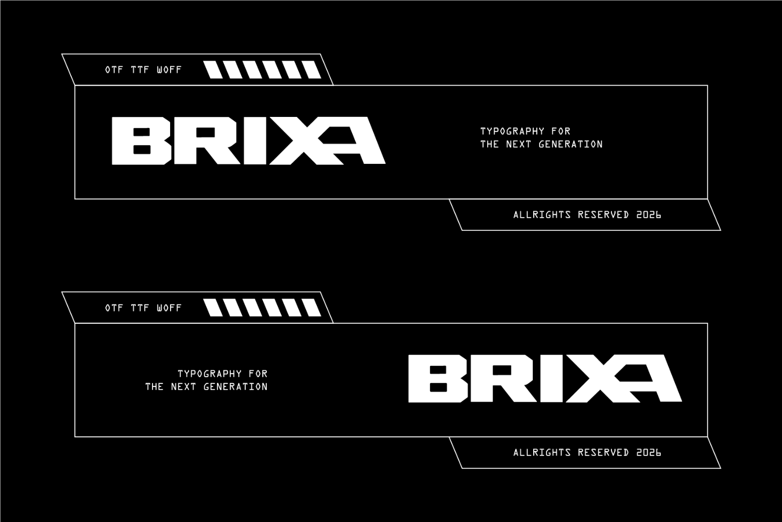 Brixa - Futuristic Display Font — image 8