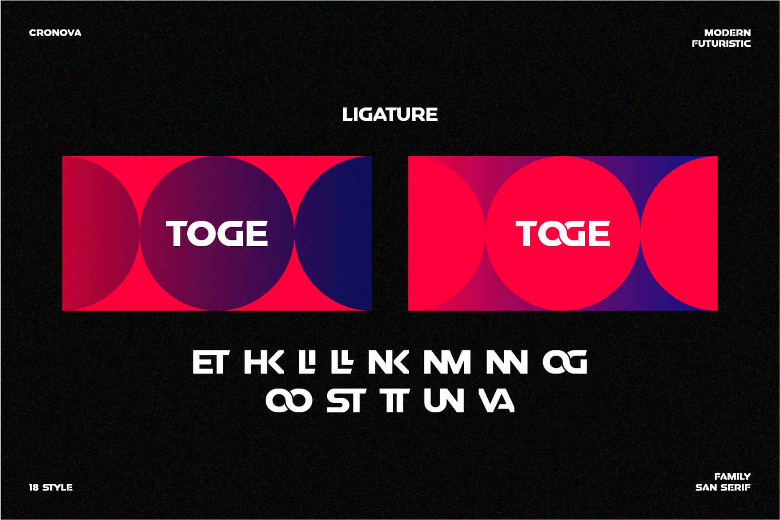 CRONOVA - Futuristic Display Typeface — image 7