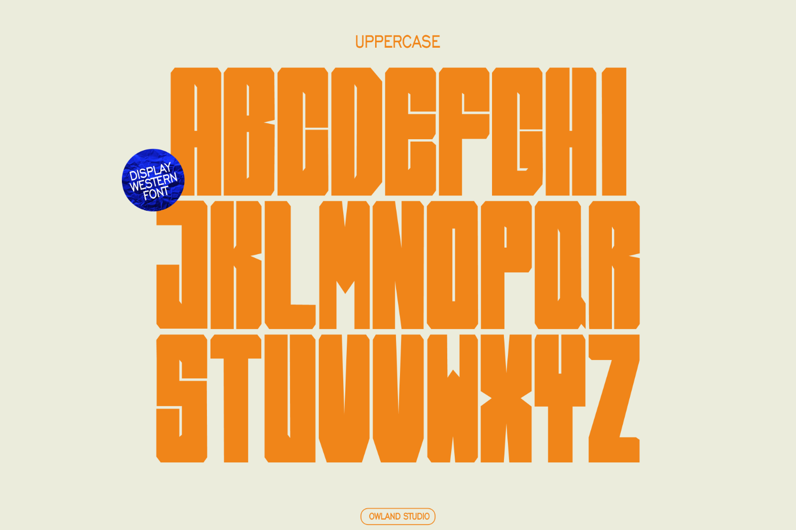 ROWDY BOLD - WESTERN FONT