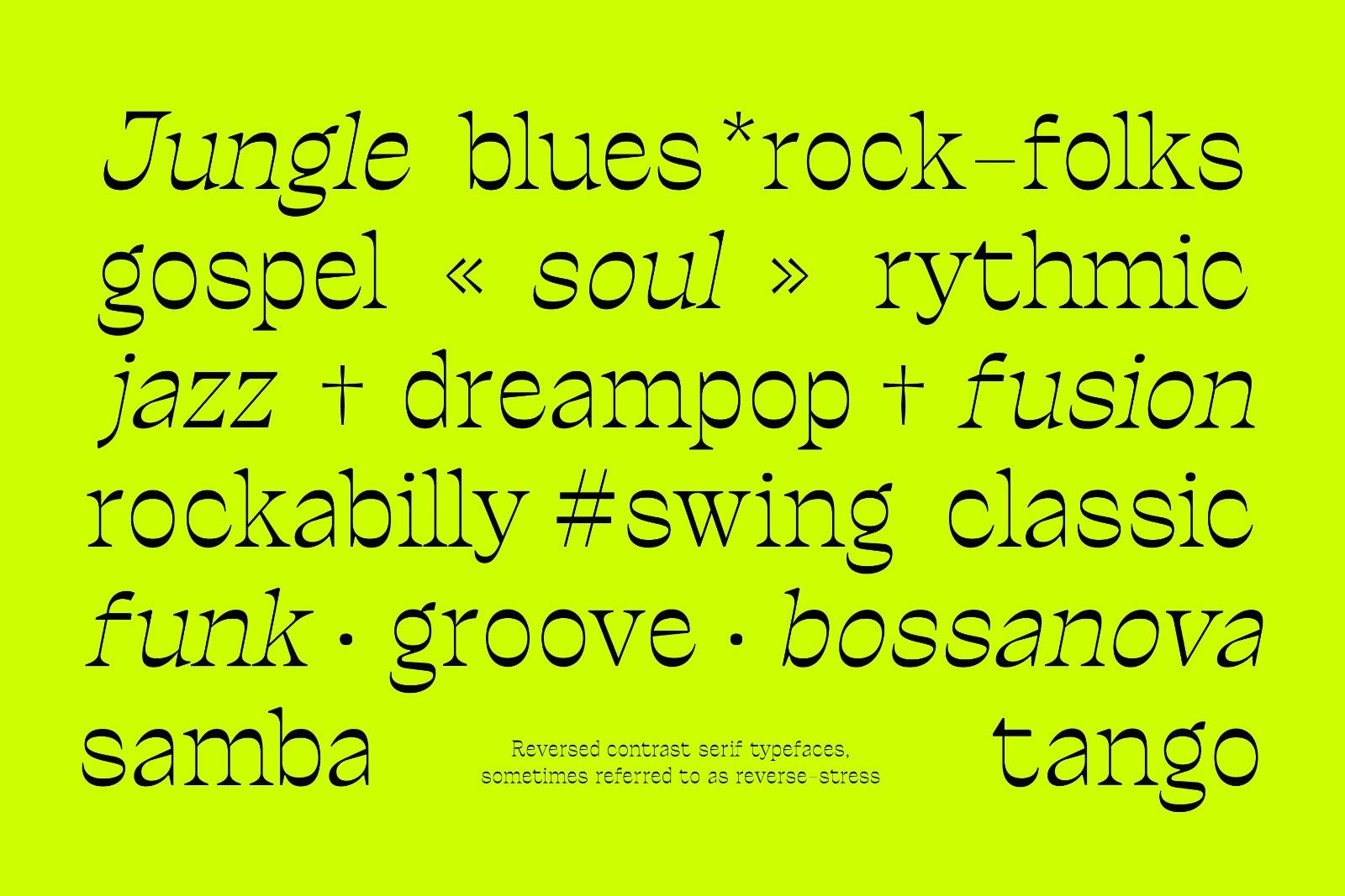 Ronders Reverse Contrast Font