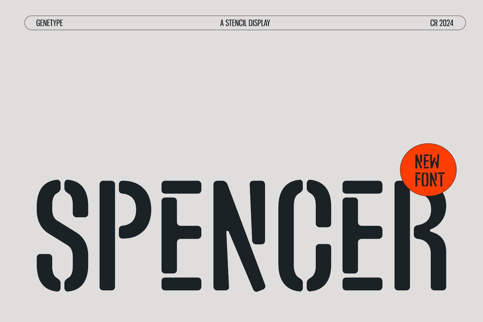 Spencer Stencil Font