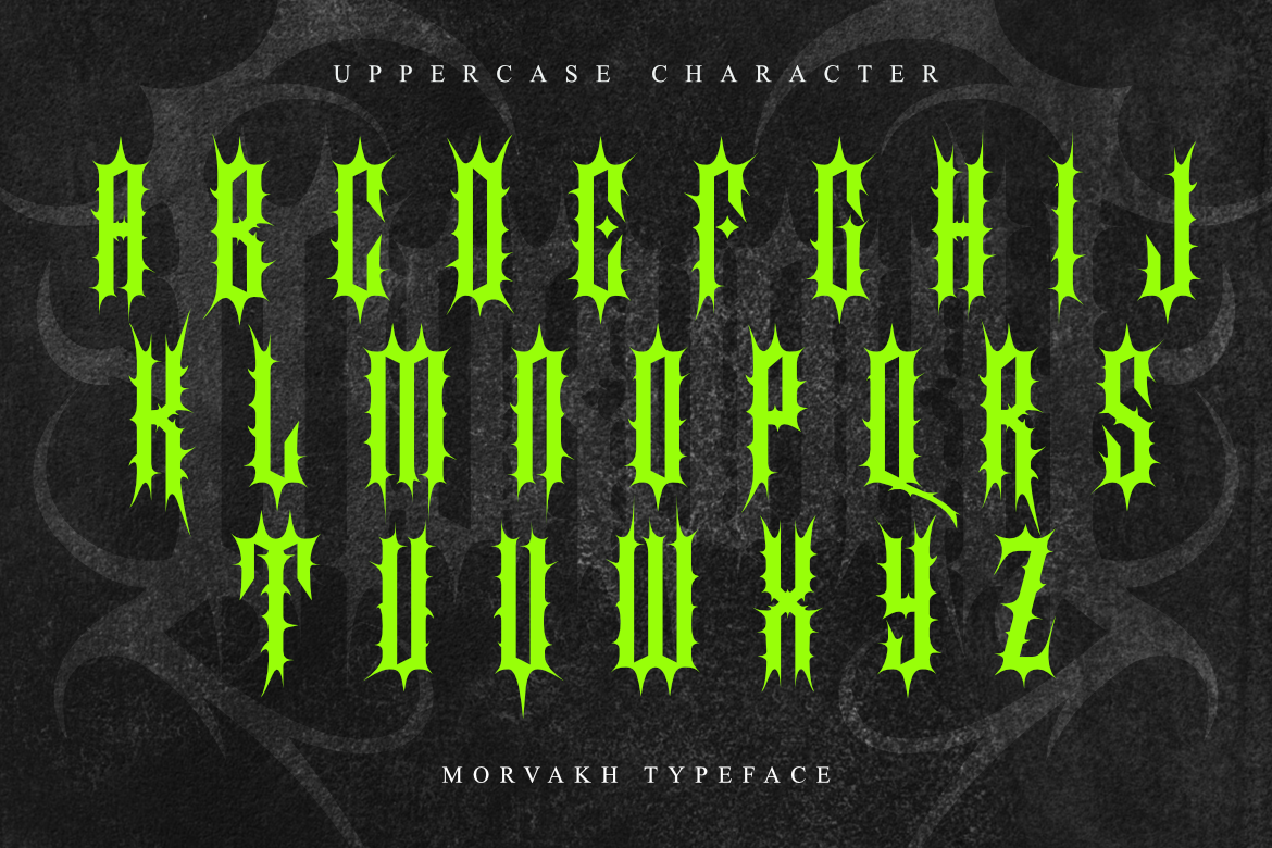 Morvakh - Death Metal Font — image 7