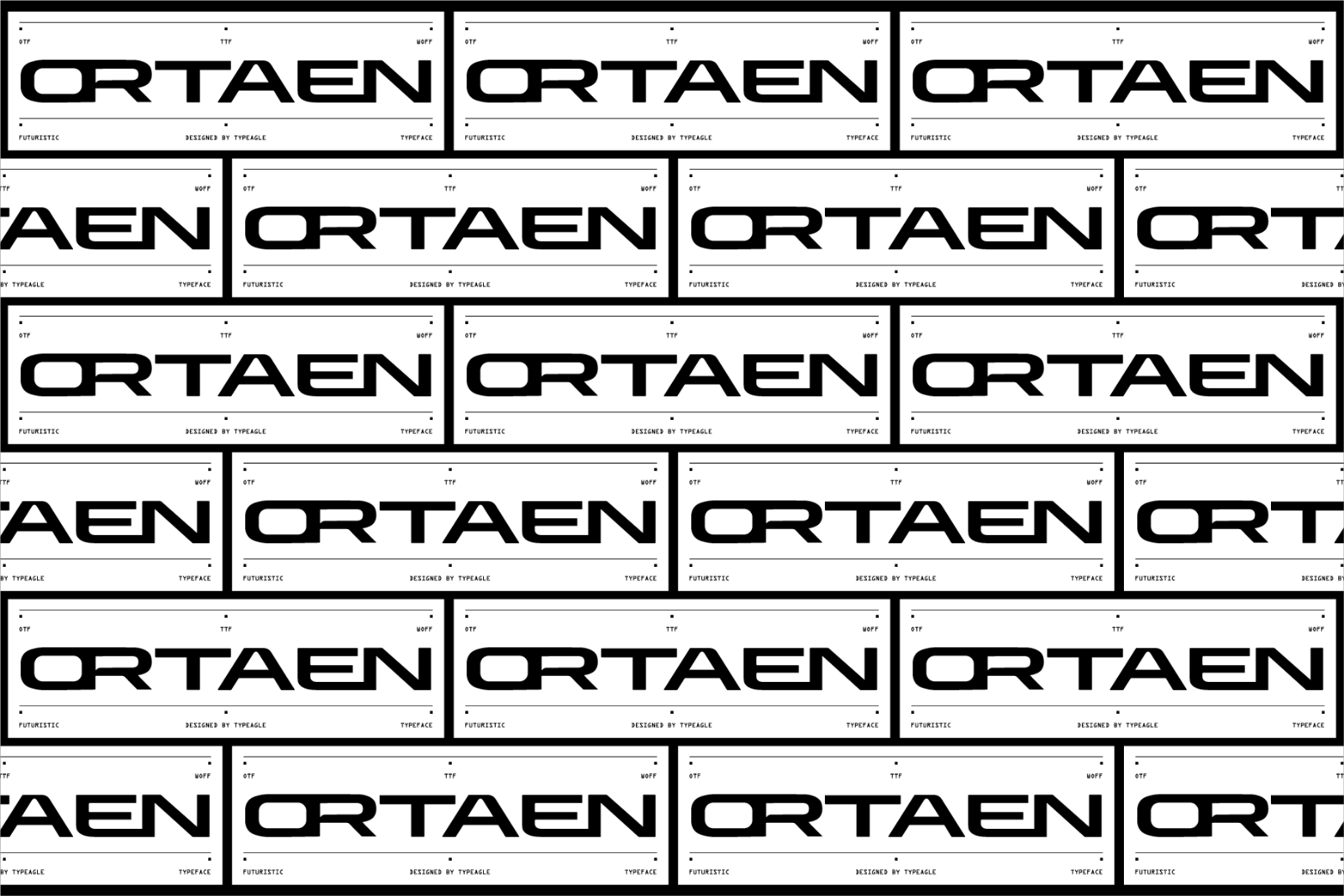 Ortaen - Futuristic Display Font — image 7