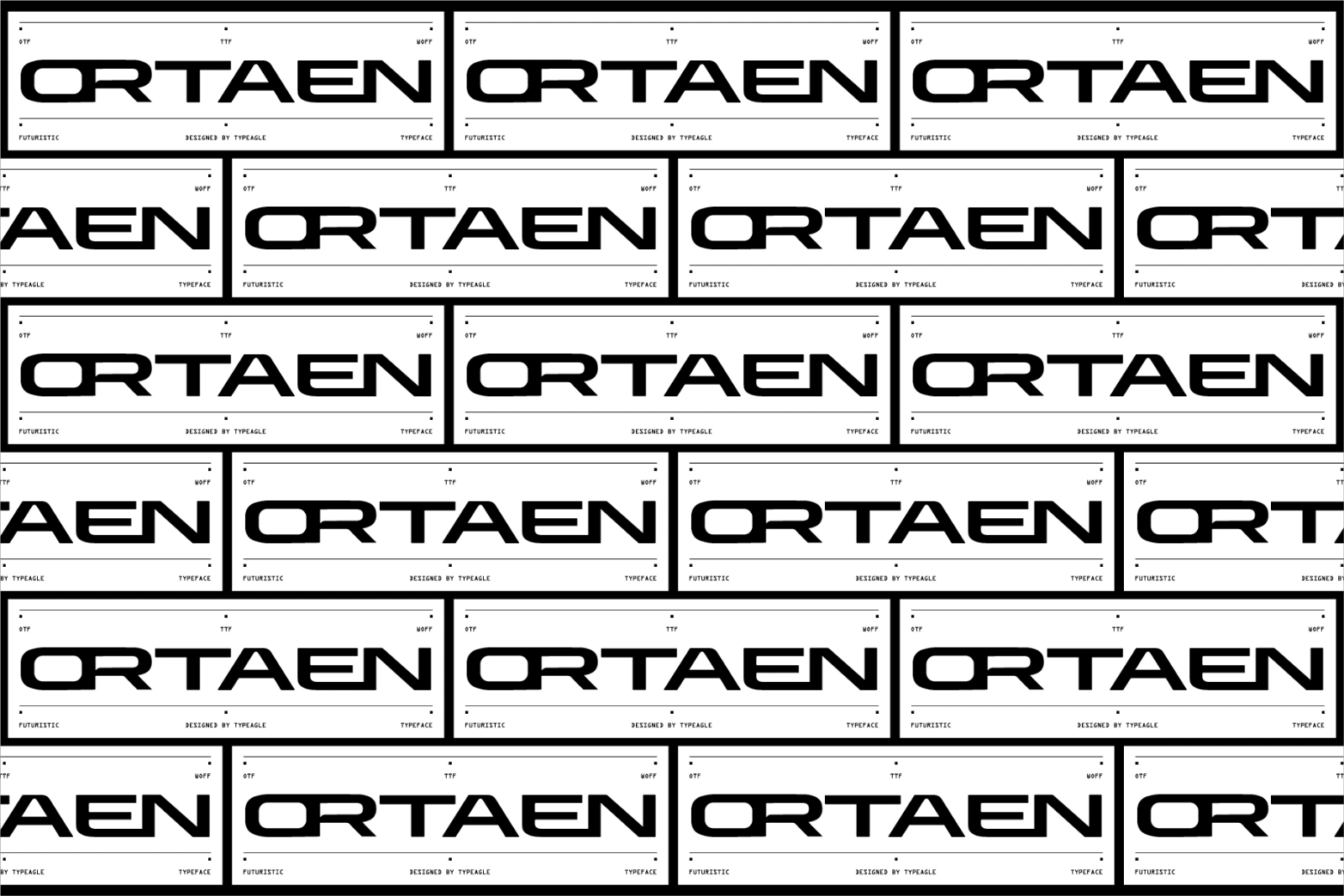 Ortaen - Futuristic Display Font — image 7