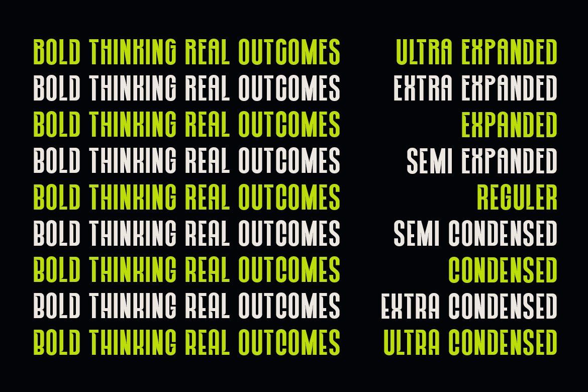 NEXORA - A Modern Condensed Display Font Family