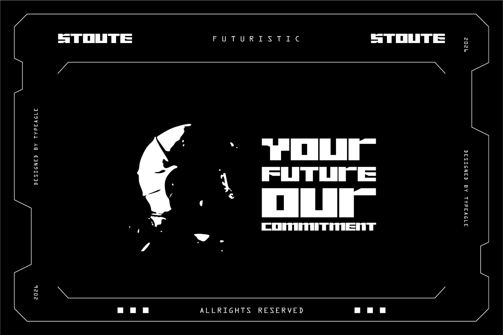 Stoute - Futuristic Display Font — image 7