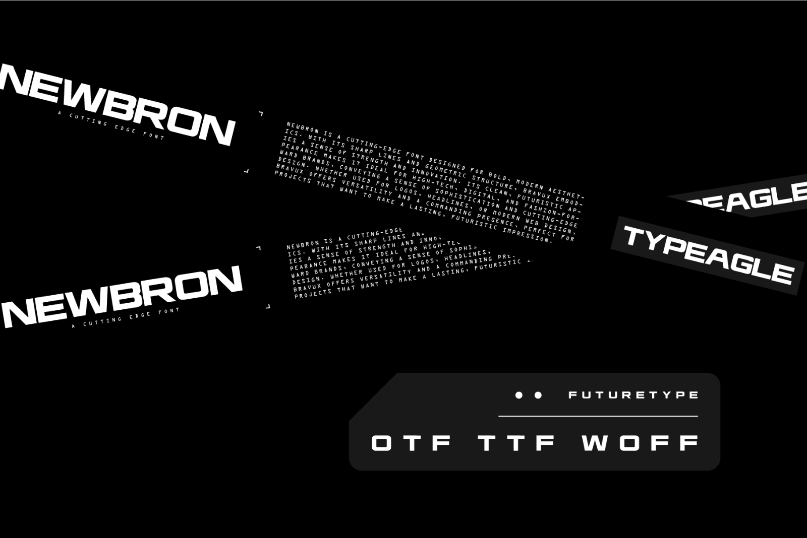 Newbron - Futuristic Display Font — image 7