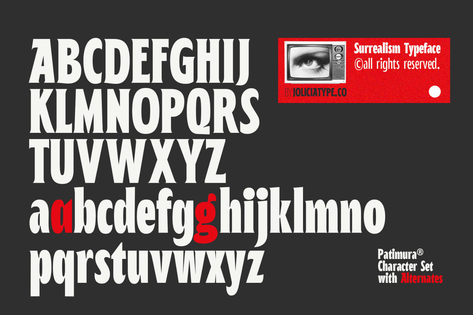 Patimura Condensed | Surrealist Typeface — image 7