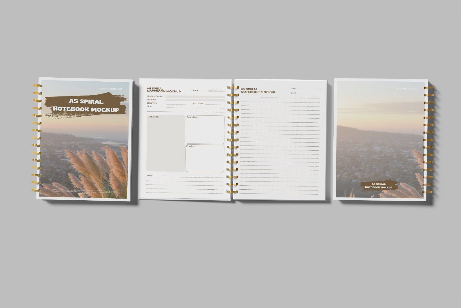 Notebook Spiral Mockup — image 7