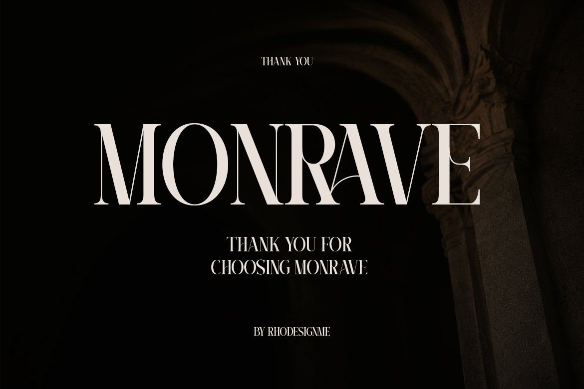 Luxury Serif Font – Monrave — image 7