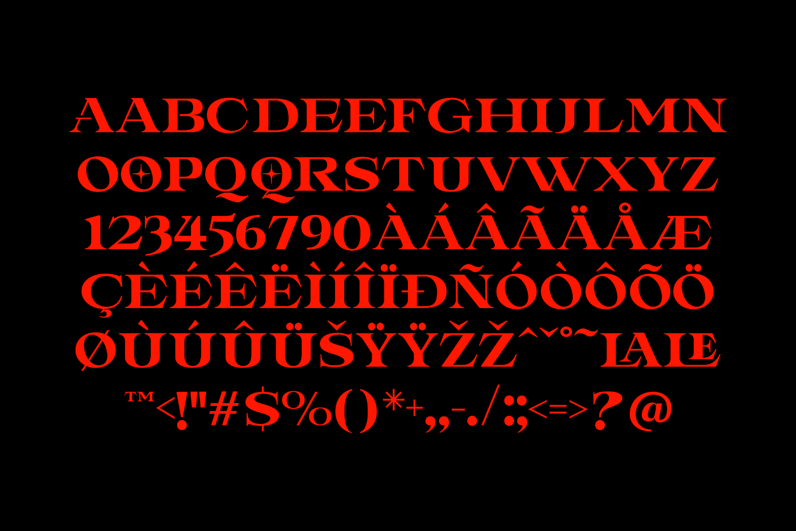 LANDMINE - DISPLAY SERIF