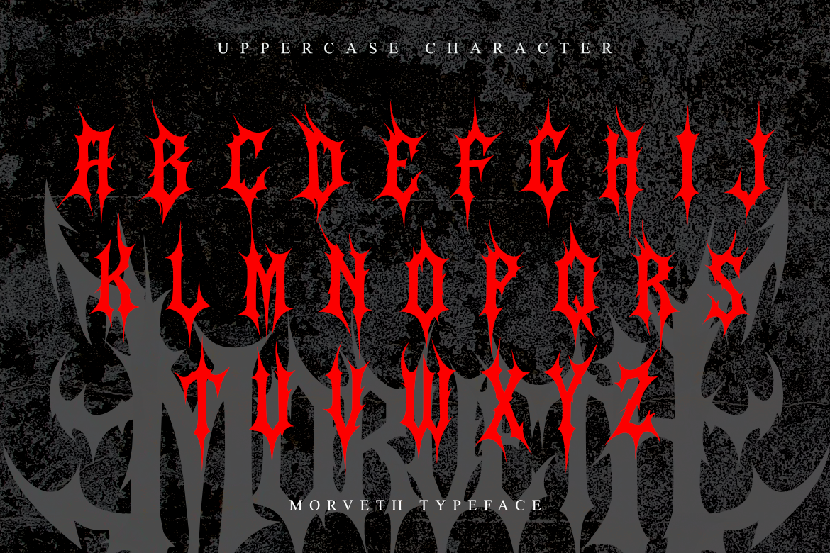 Morveth - Death Metal Font — image 7
