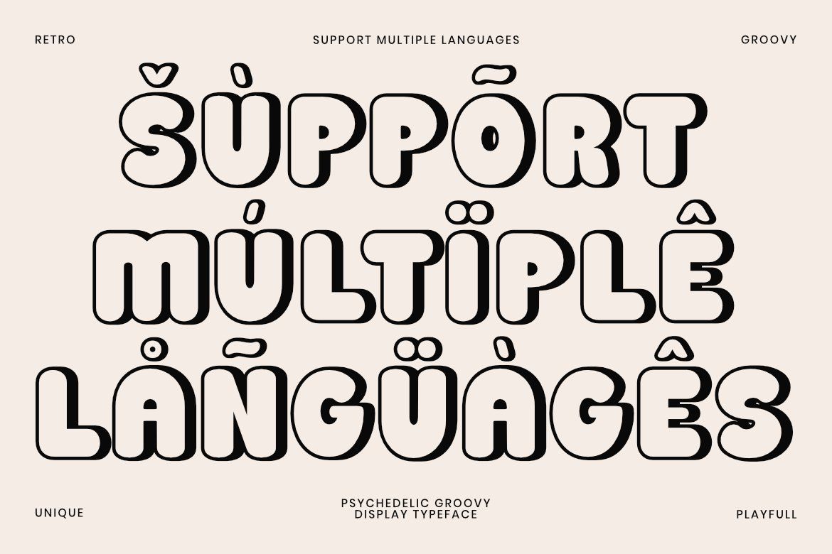 MOLTRIK – Psychedelic Groovy Display Font — image 7