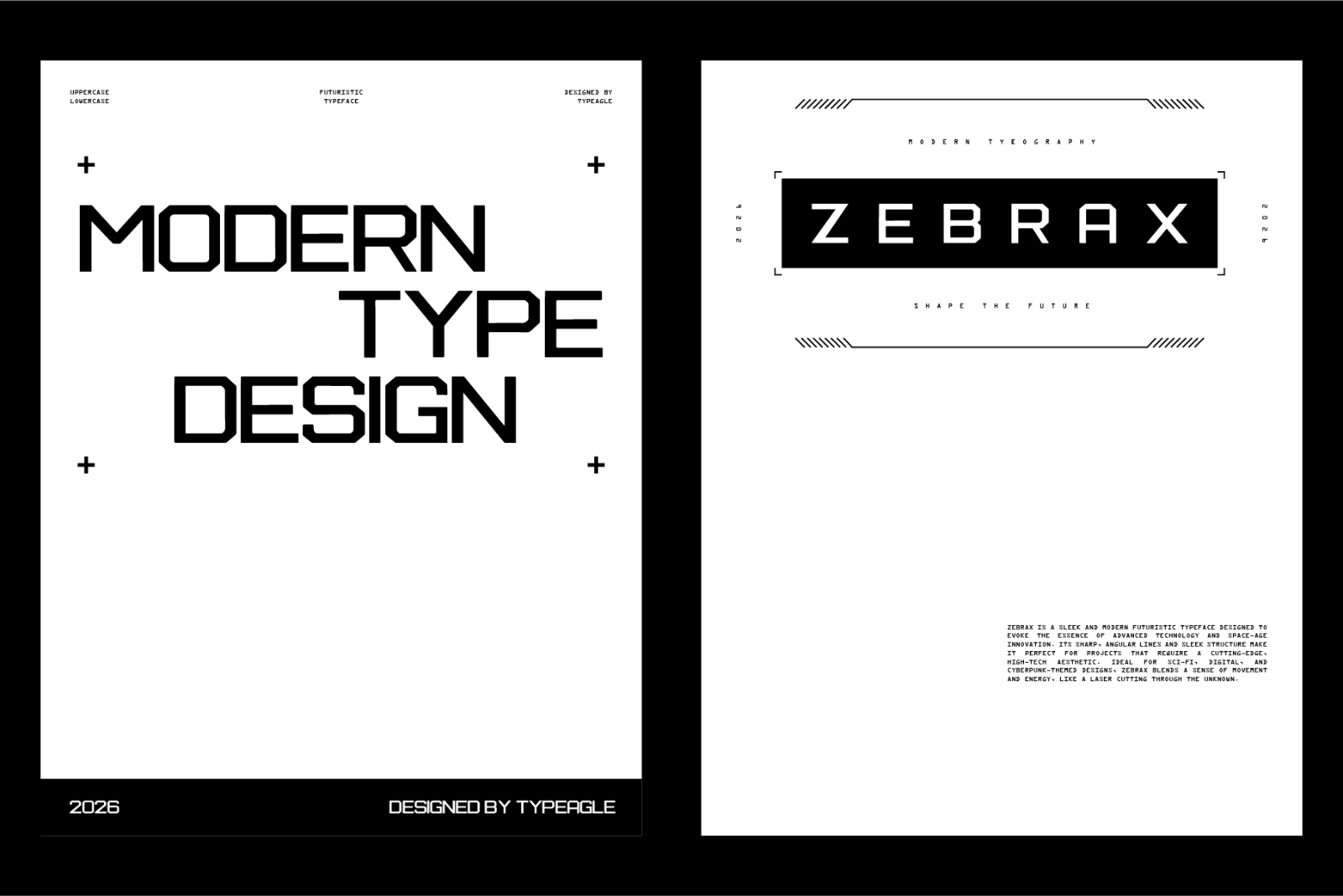 Zebrax - Futuristic Display Font — image 8